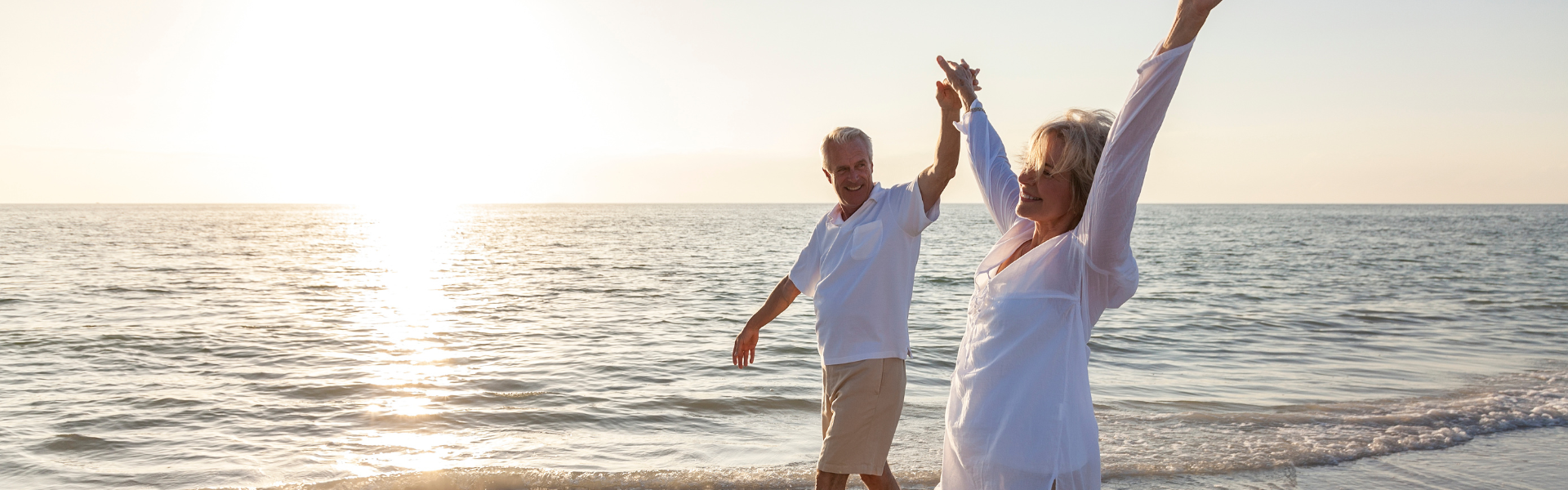 Senior couple on the beach