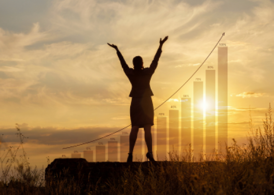 Women sunset graph